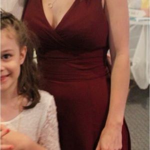 Bridesmaid dress. Size 6 burgundy